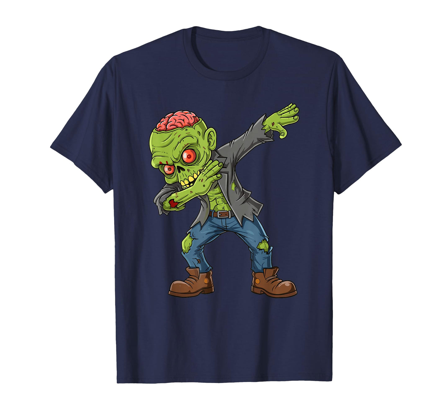 Dabbing Spooky Zombie Kids Boys Men Costume Halloween T-Shirt
