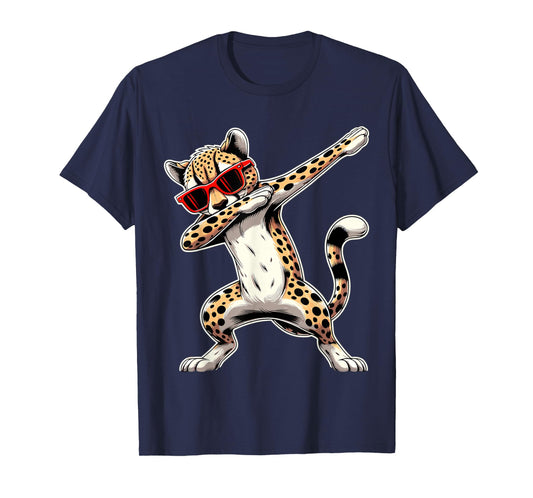 Dabbing Cheetah Sunglasses Animal Cheetah T-Shirt