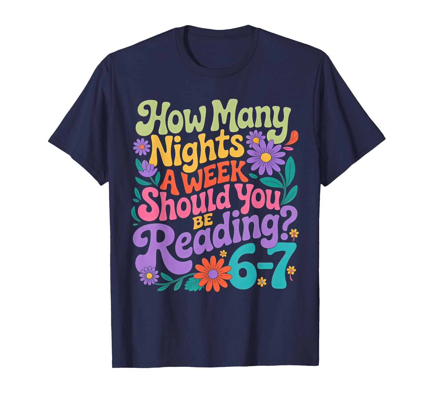 Reading Six Seven Meme Book Lover 67 Teacher 6 7 T-Shirt