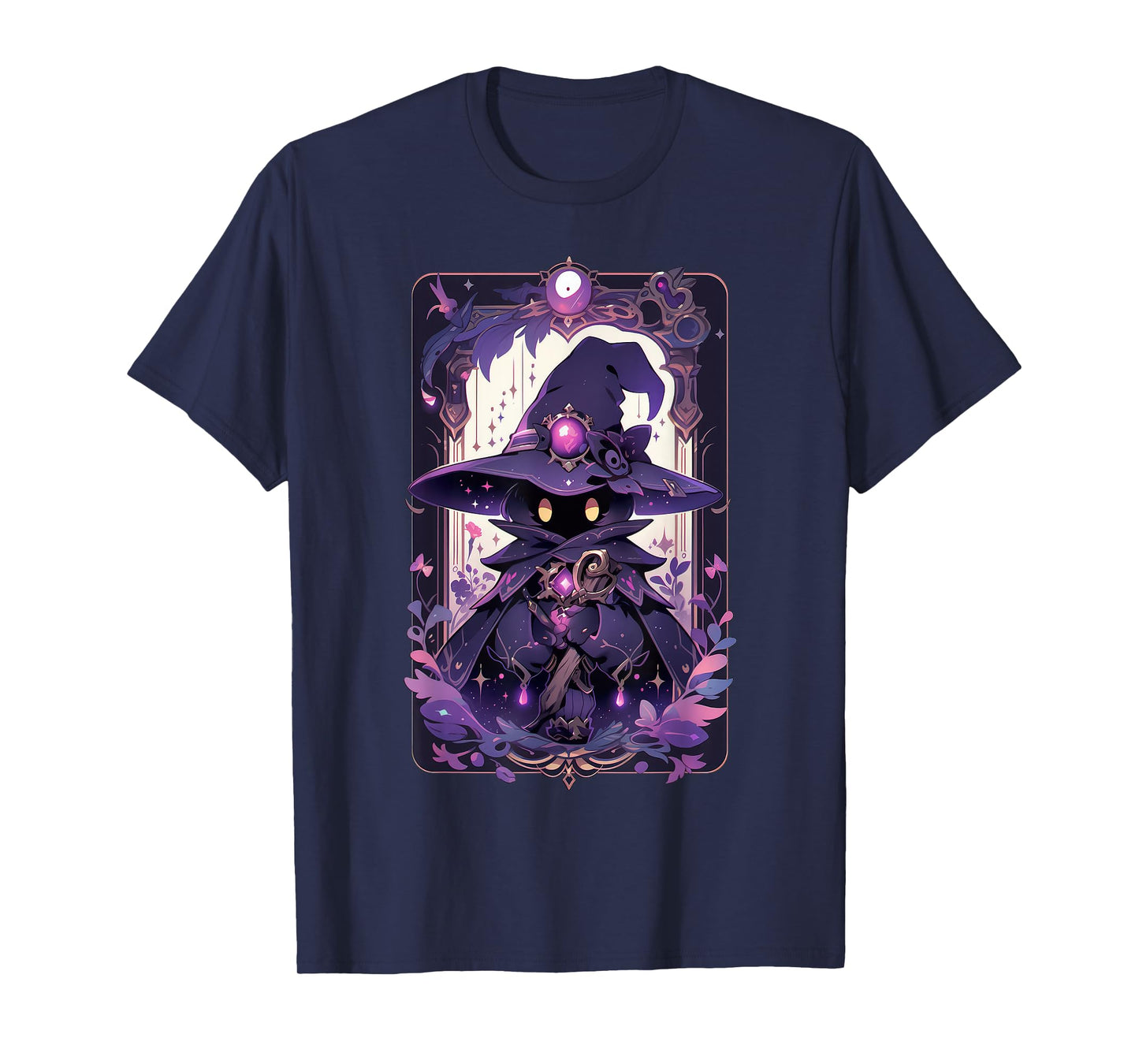 Cute Magician Anime Pastel Goth Tarot Card T-Shirt