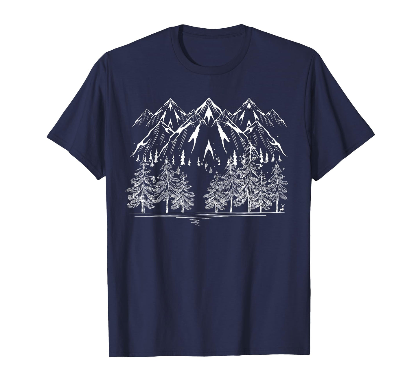 Nature Trees Outdoors Forest Wildlife Hiker Mountains Hiking T-Shirt