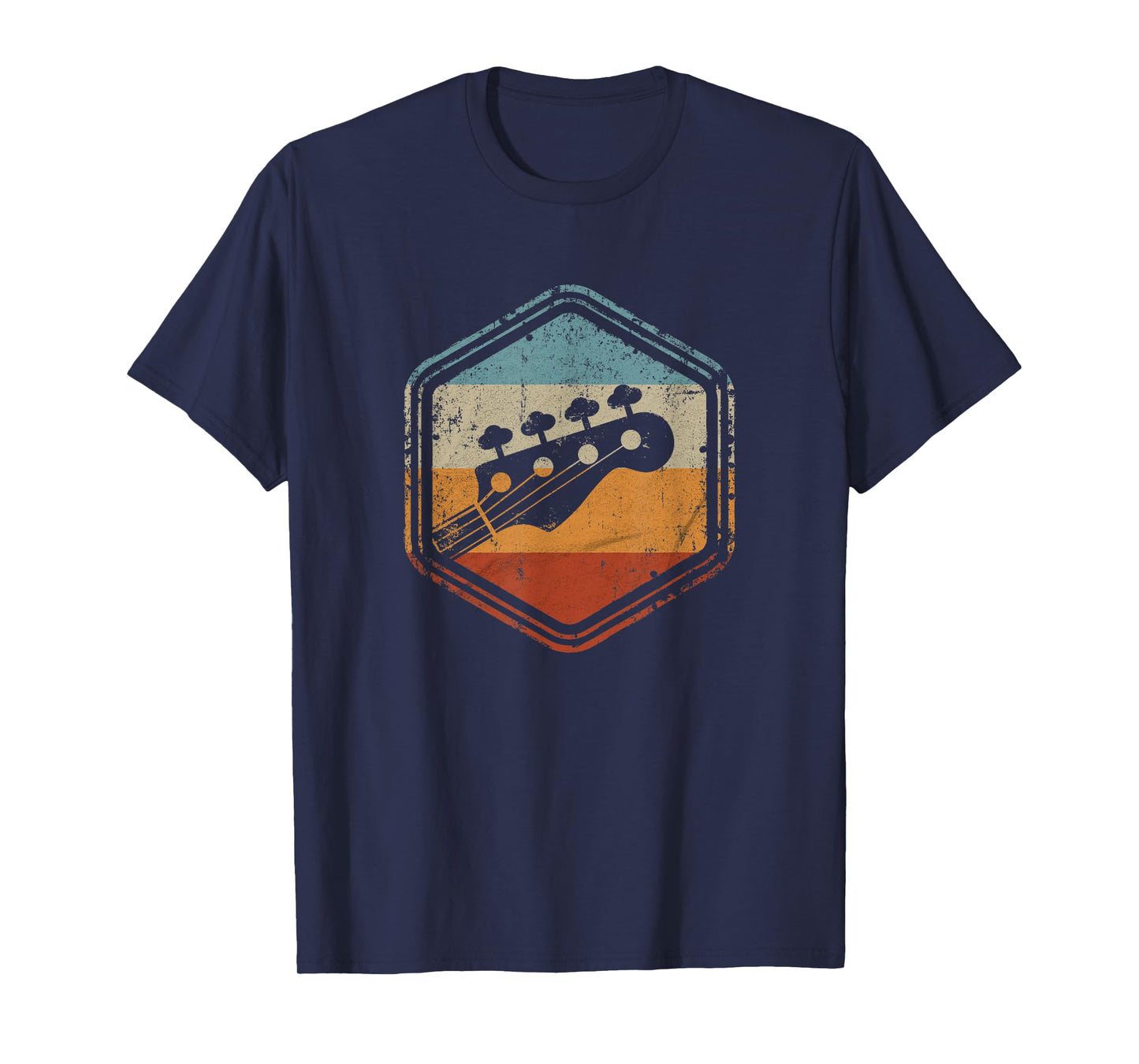 Bass Guitar Vintage Headstock for Bass Player Bassist T-Shirt
