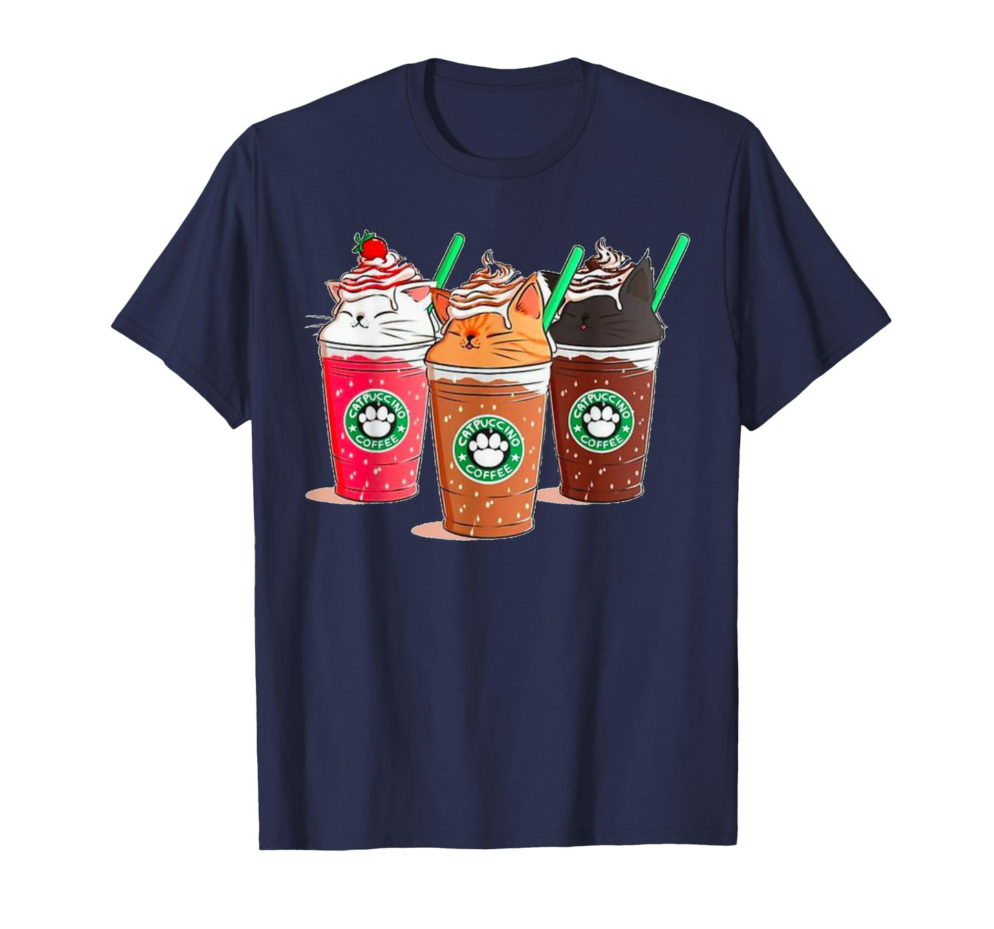 Kawaii Cat Catpuccino T-Shirt