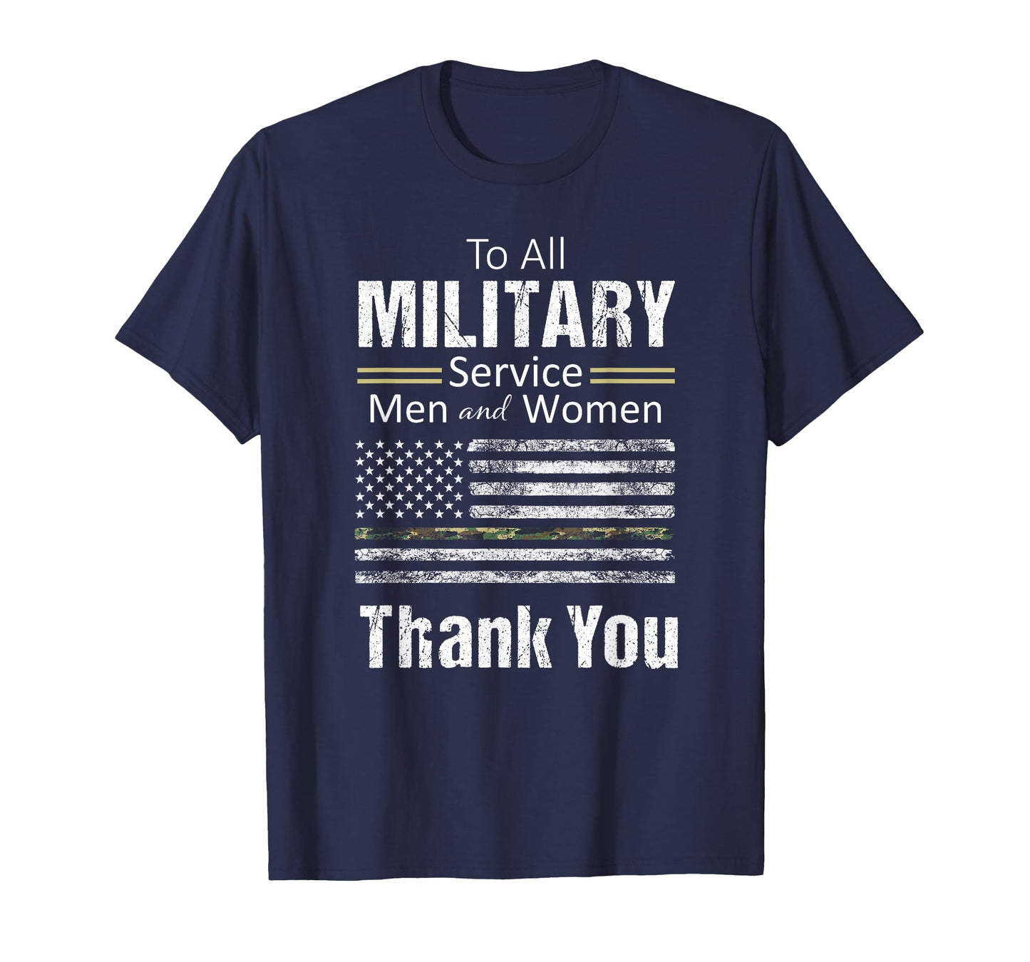 Military Appreciation Shirt USA Flag Deployed Armed Forces T-Shirt