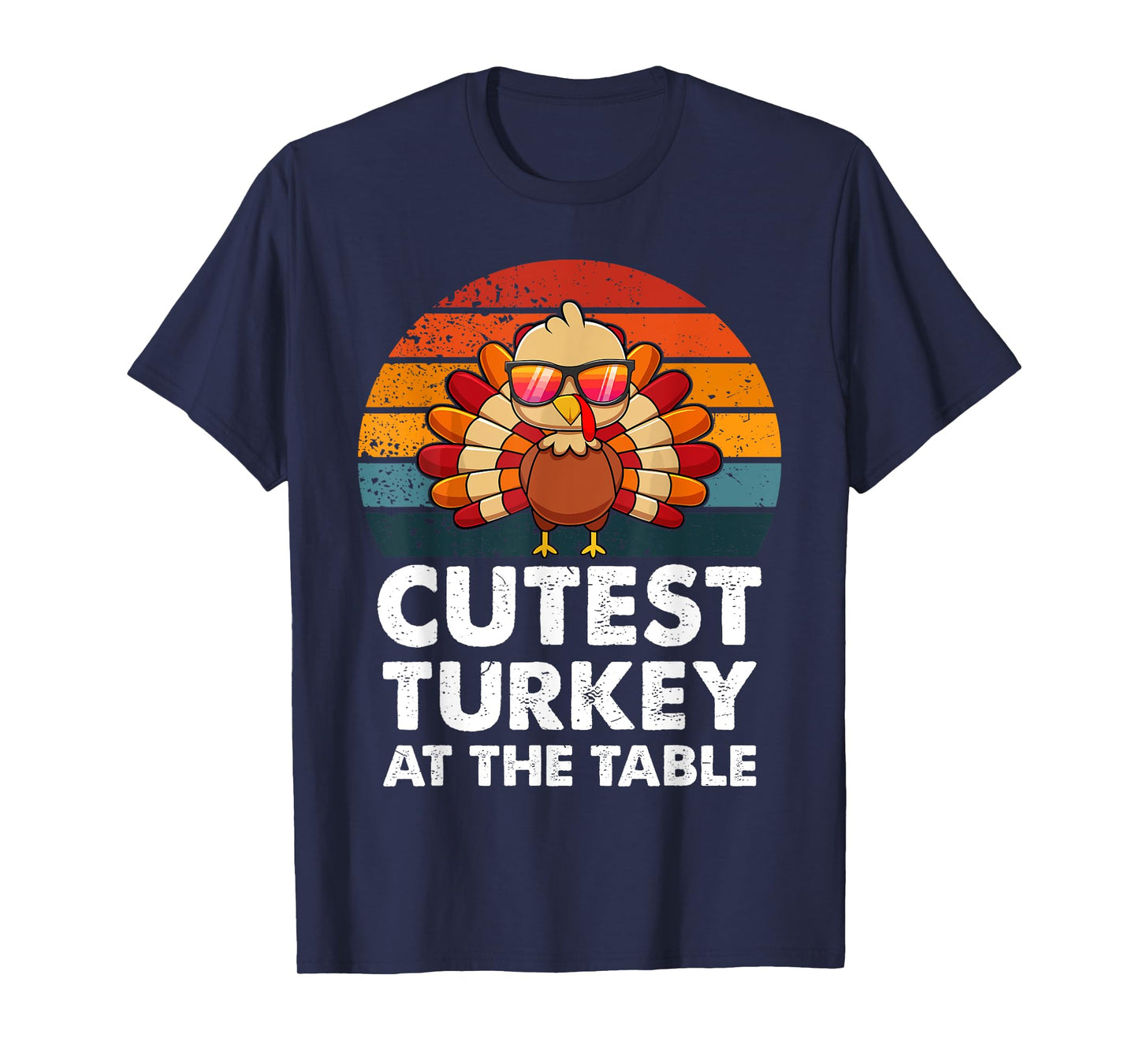 Cute Thanksgiving Costume Cutest Turkey At Table Boy Toddler T-Shirt