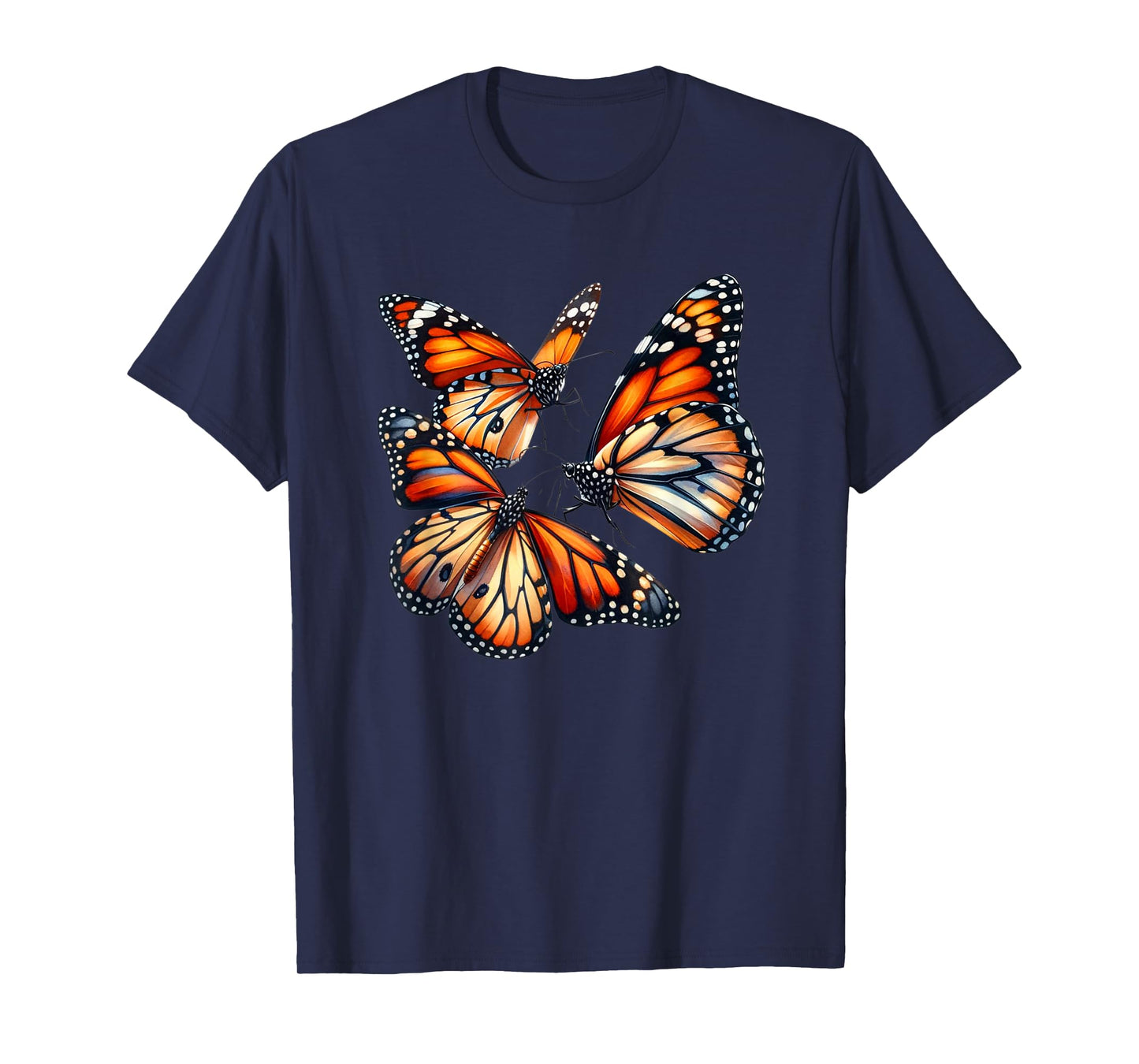 Monarch Butterflies Butterfly Lover Watercolor Lepidopterist T-Shirt