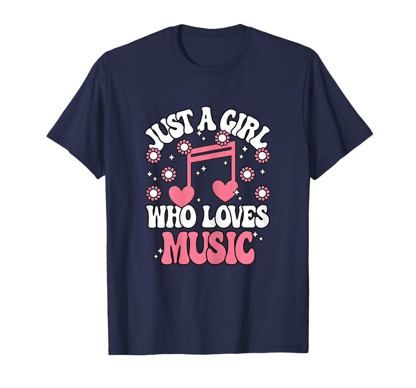 Just A Girl Who Loves Music Cute Music Girls T-Shirt