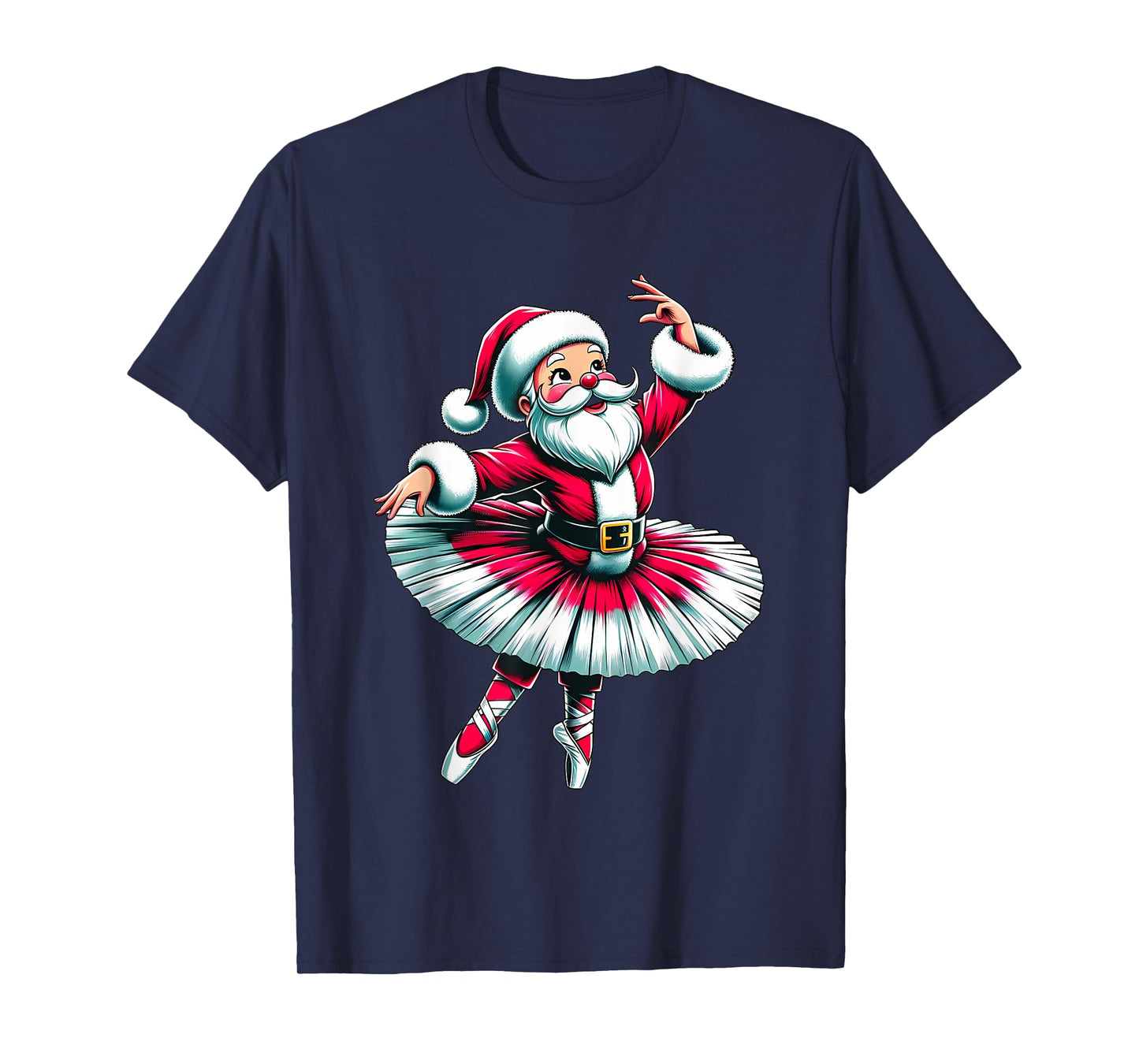 Ballerina Santa Claus Dancing T-Shirt