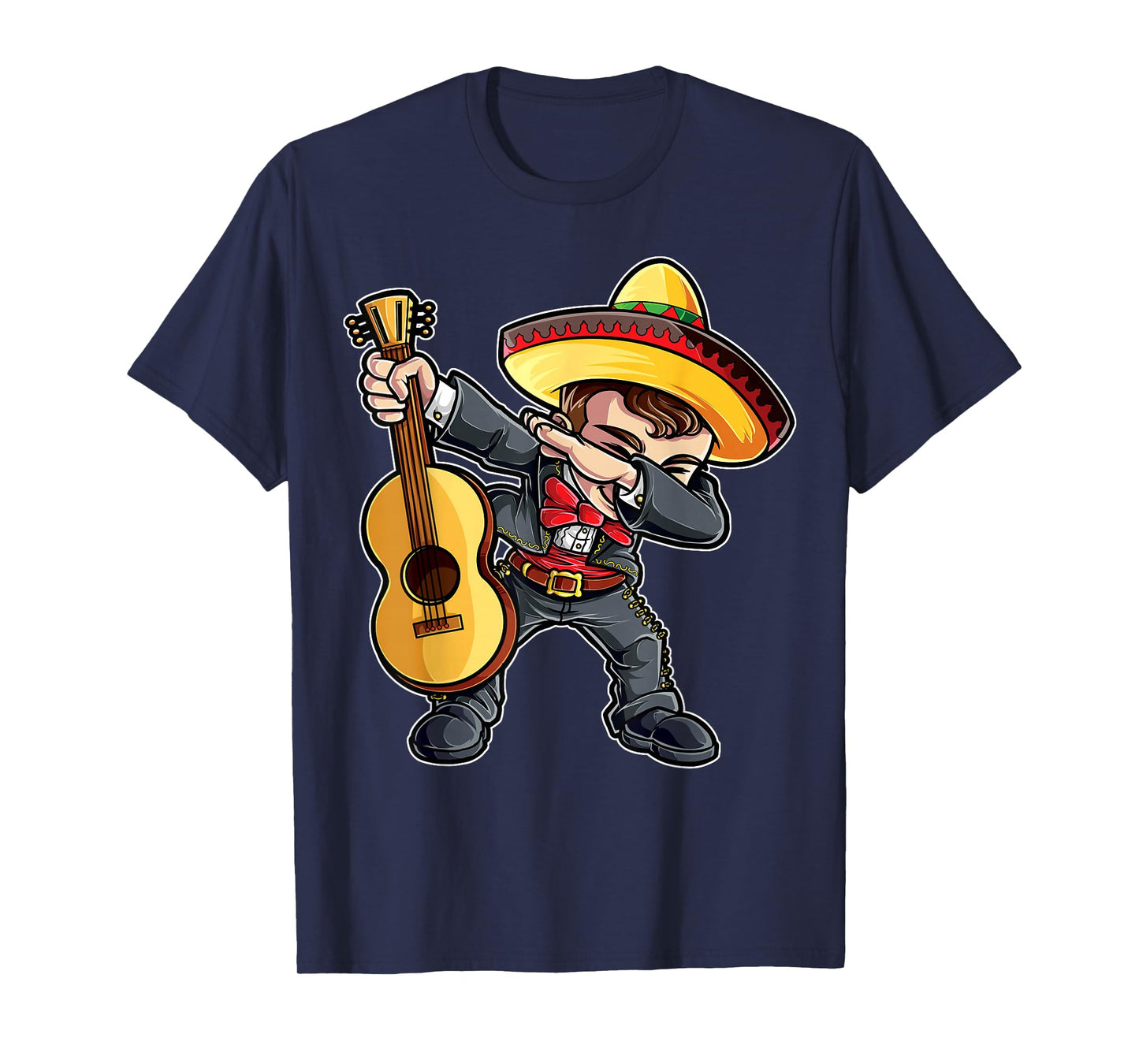 Dabbing Mariachi Cinco de Mayo Boys Girls Men Mexican Funny T-Shirt