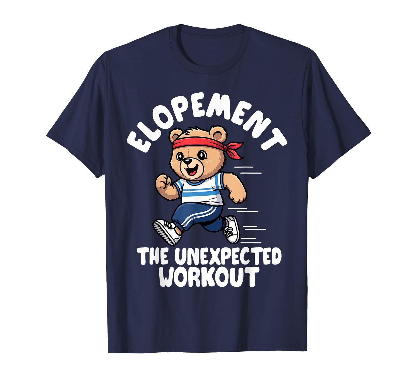 Elopement The Unexpected Workout Retro Autism Awareness T-Shirt