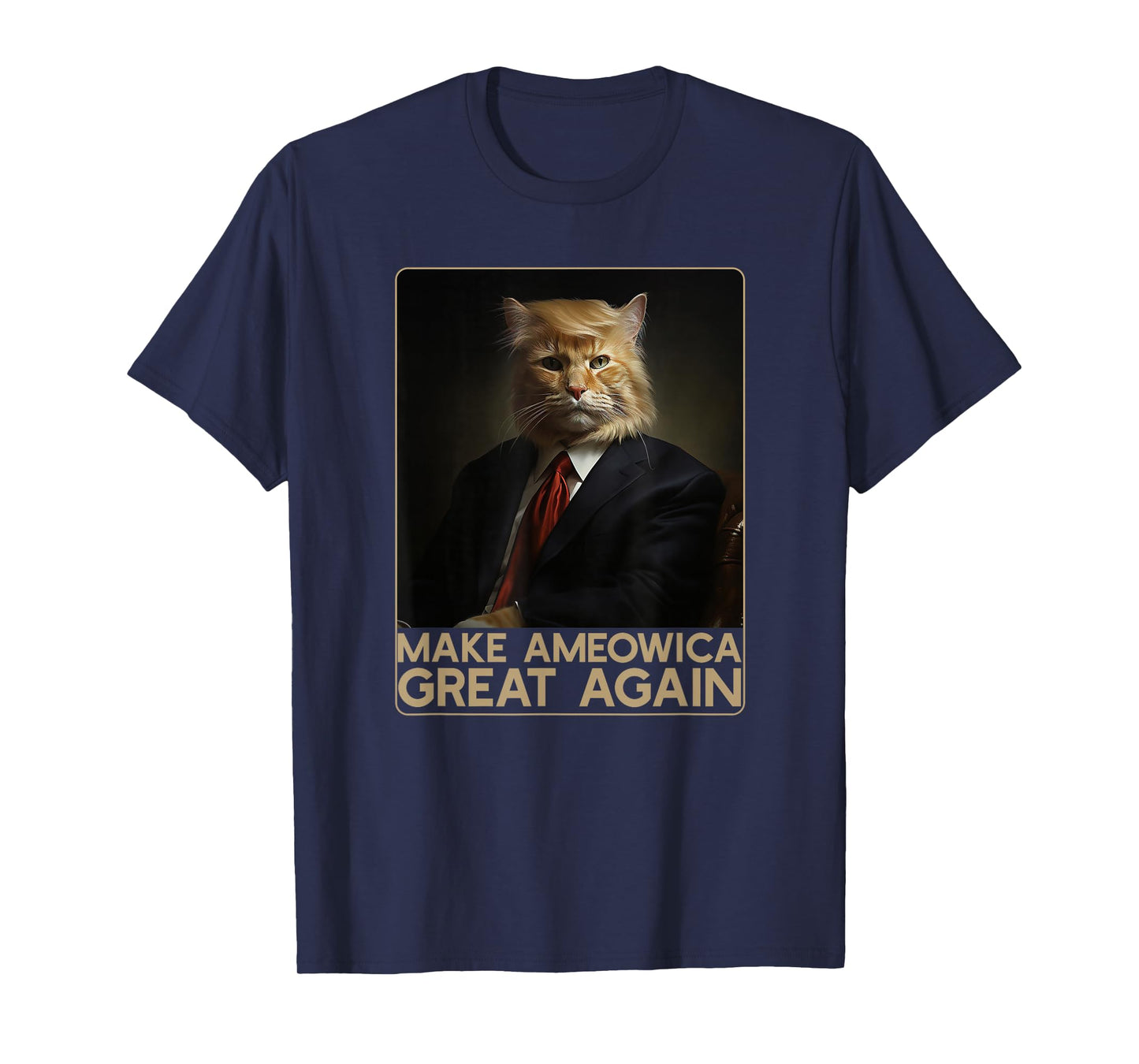 Make Ameowica Great Again | Funny Donald Trump Cat Meme T-Shirt