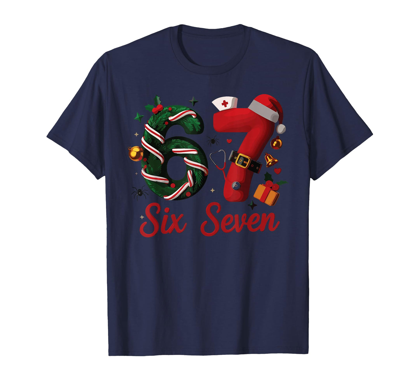 67 Christmas Costume Nurse Holiday Family Look T-Shirt
