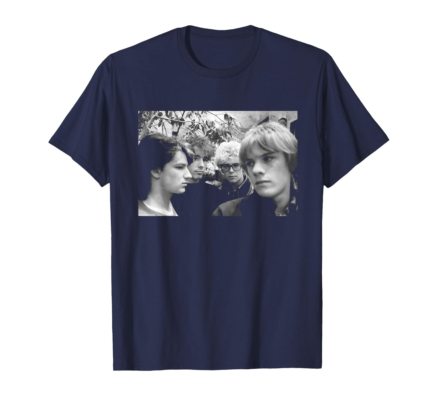 U2 Band Portrait Holland Boy Tour 1980 by Virginia Turbett T-Shirt
