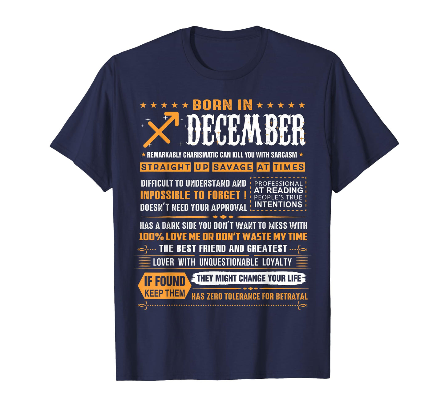 December Birthday Gifts - Born In December Sagittarius T-Shirt