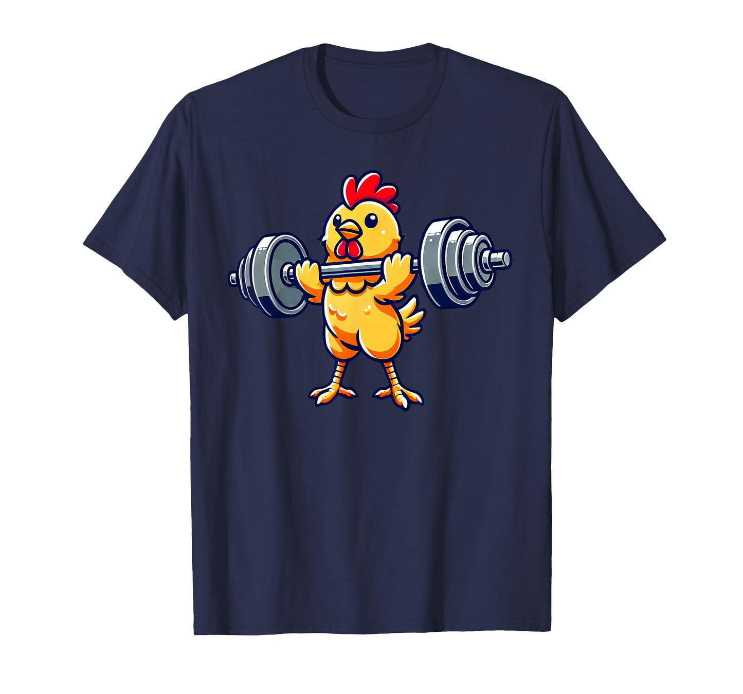 Chicken Powerlifting Weightlifting Gym Workout T-Shirt