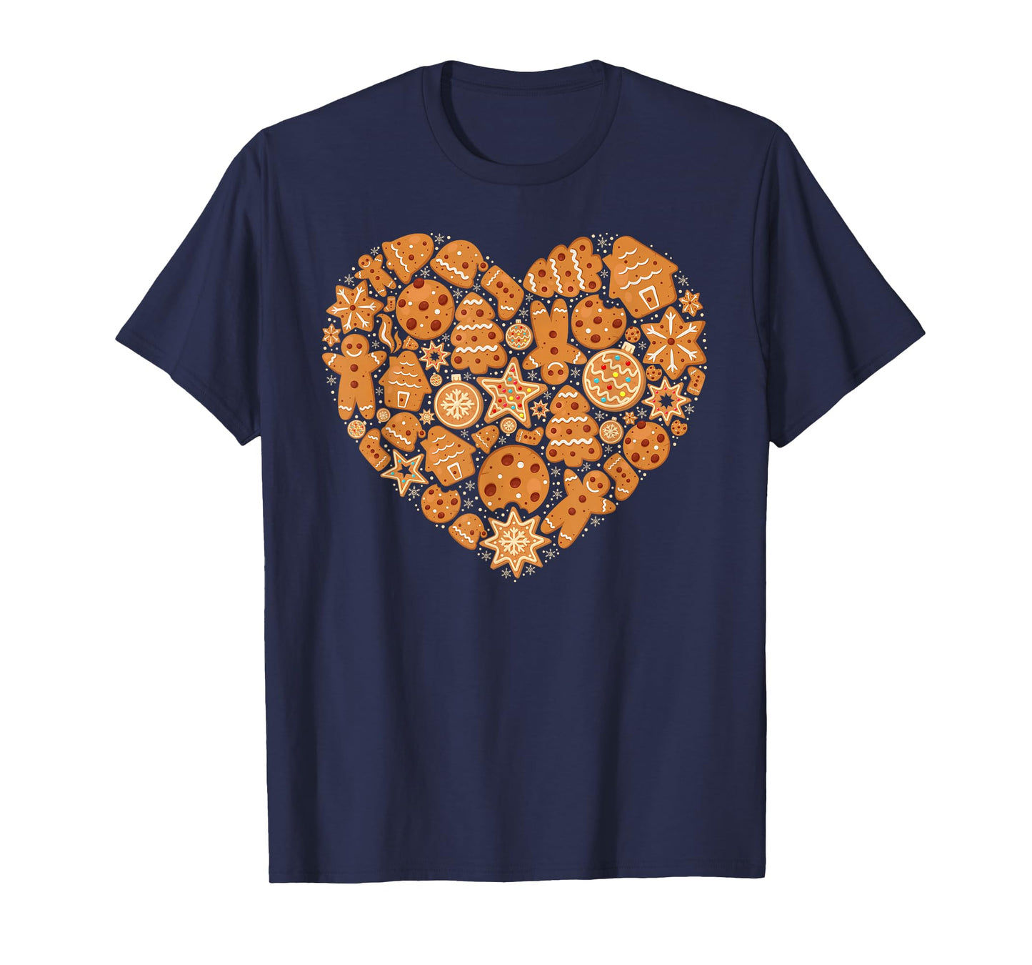 Bake Baking Gingerbread Man Christmas Cookie Heart T-Shirt