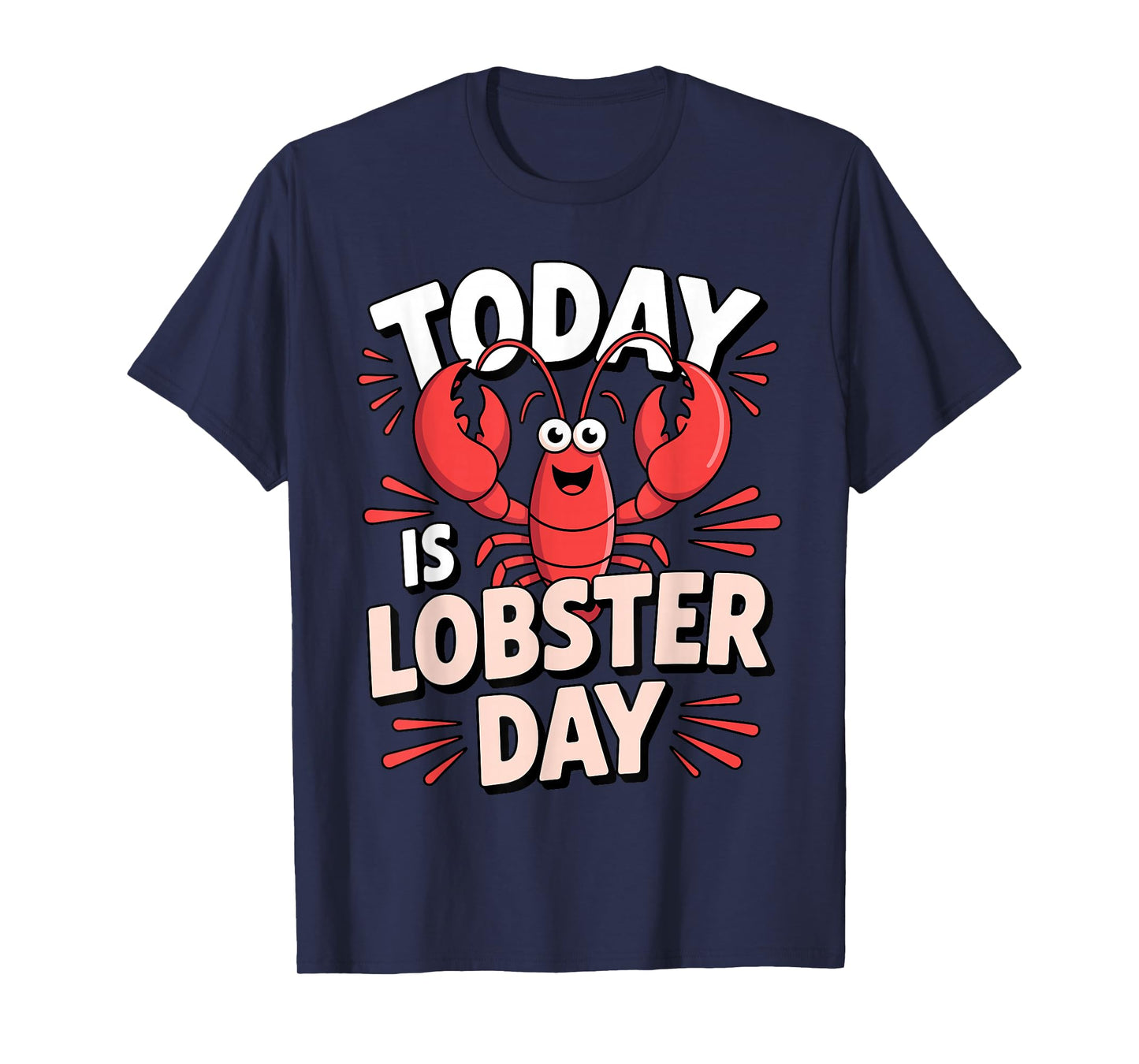 Cool Lobster Art for Men Women Kids Seafood Lobster Lover T-Shirt