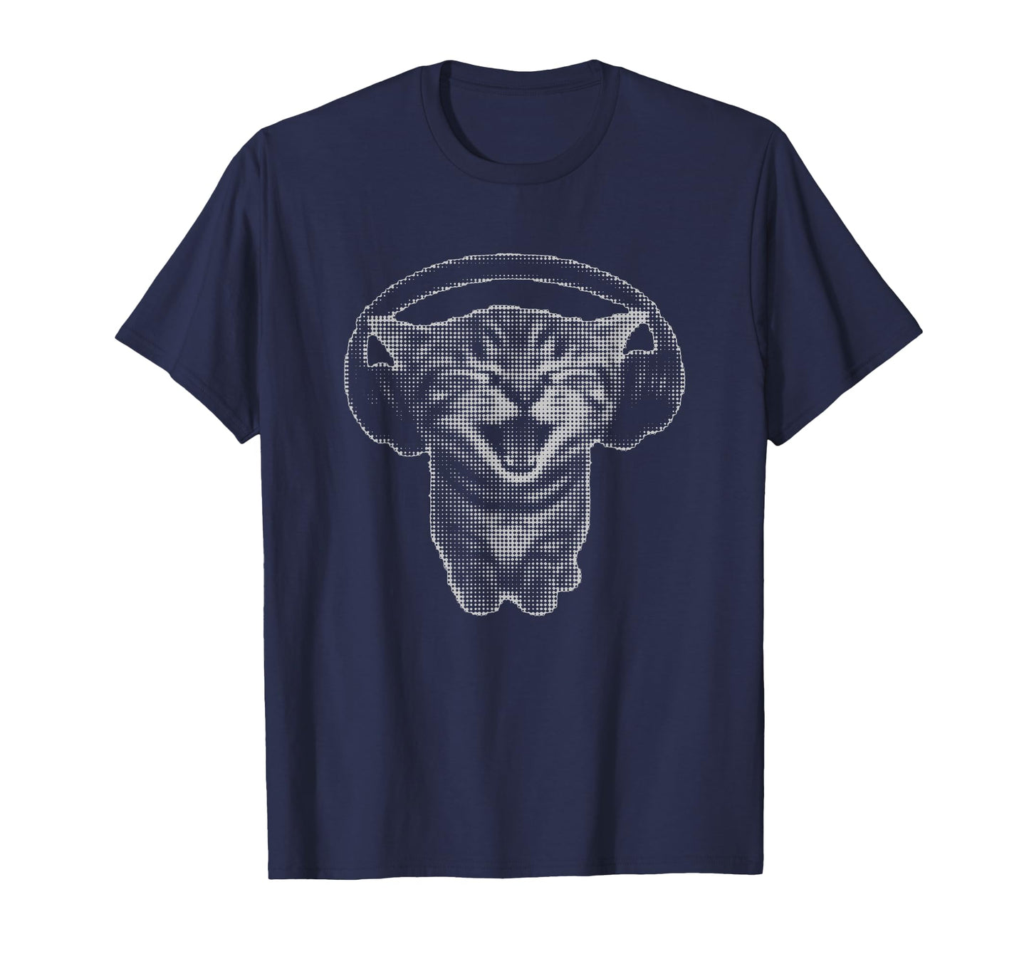 Cute Headphones Cat Funny y2k Grunge Silly Graphic T-Shirt