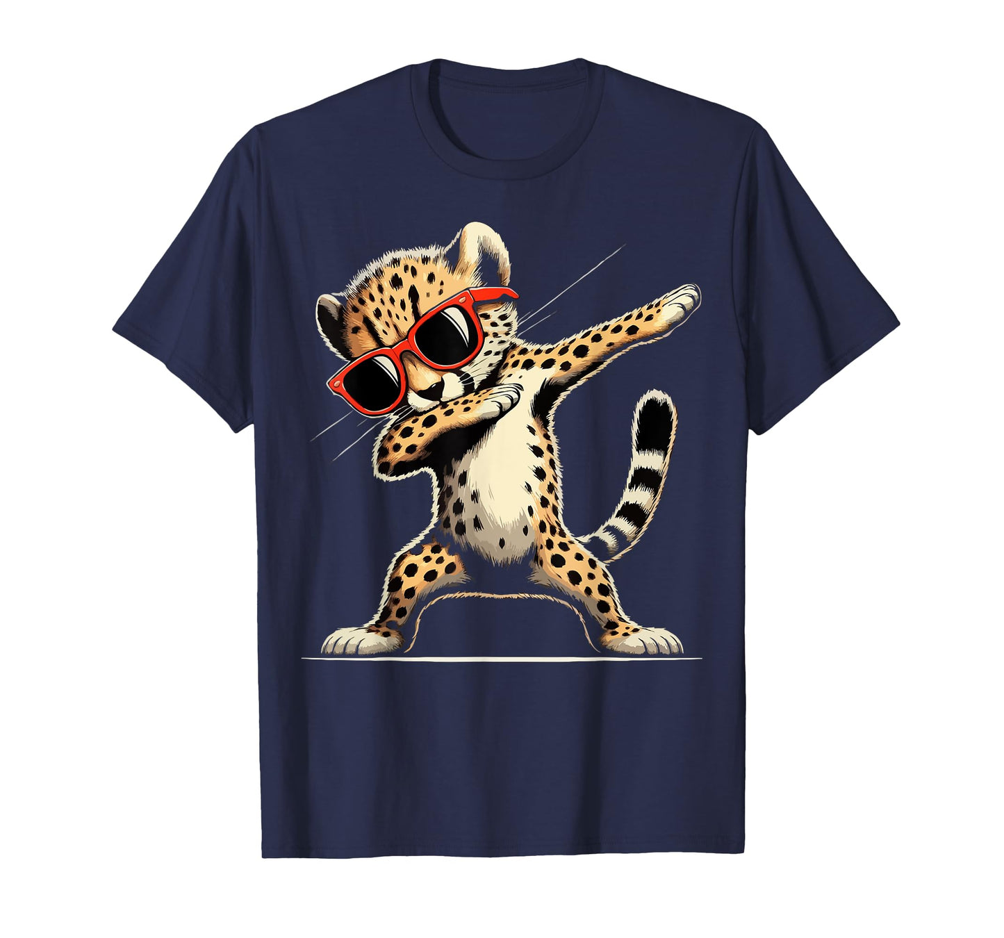 Dabbing Cheetah Sunglasses Cheetah Animal T-Shirt