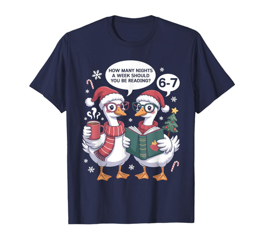 67 Meme Funny Christmas Reading School Librarian Teacher T-Shirt