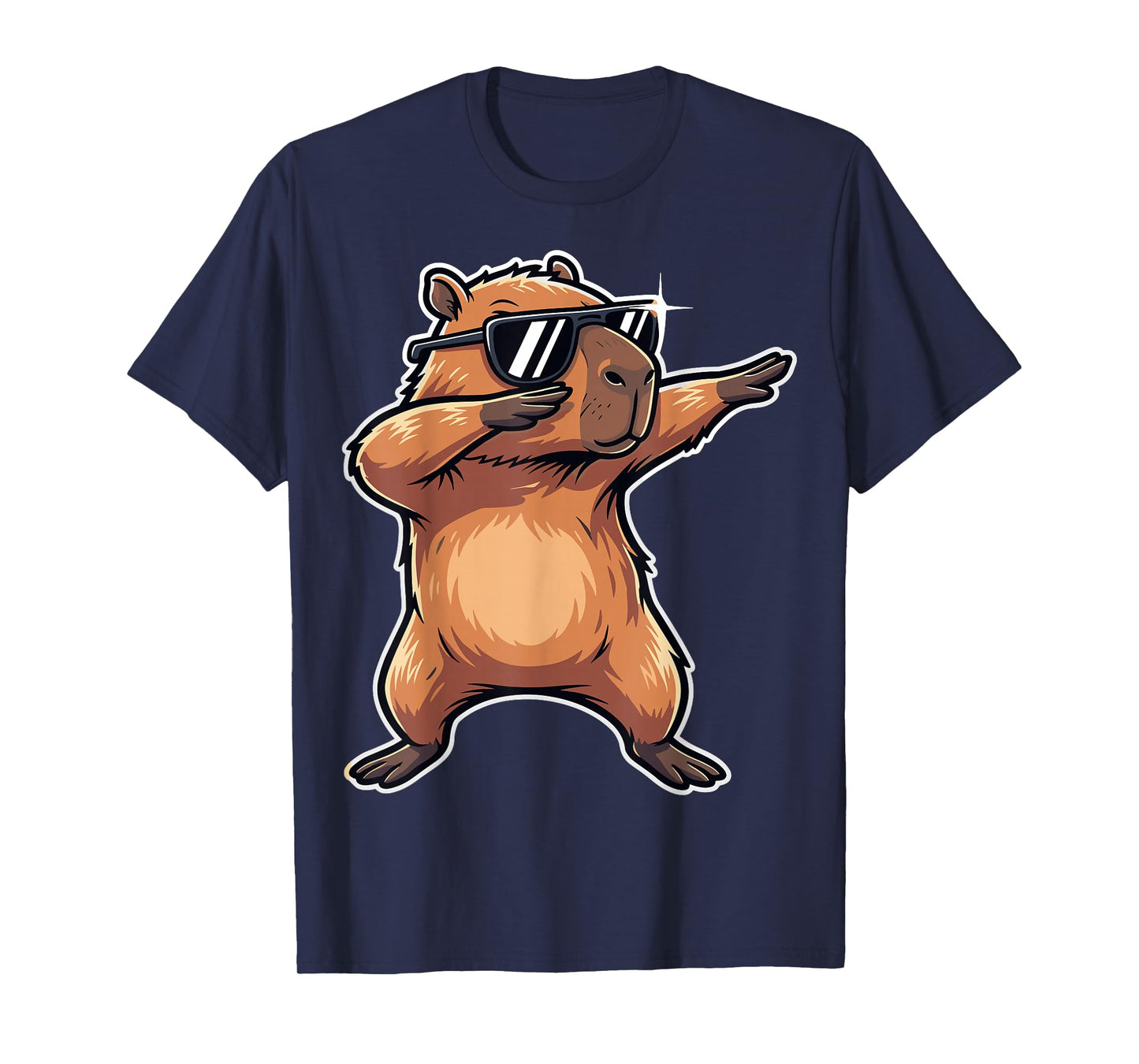 Dabbing Capybara with Sunglasses Capybaras Animal T-Shirt