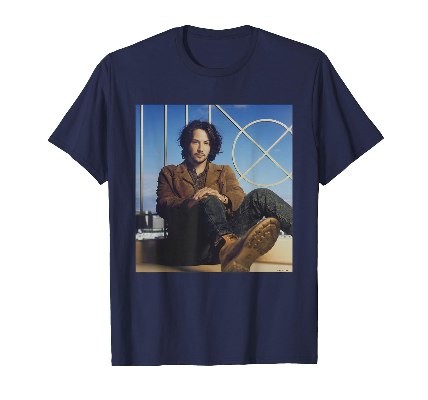 Reeves Keanu Point Break Actor In LA By Michael Grecco T-Shirt