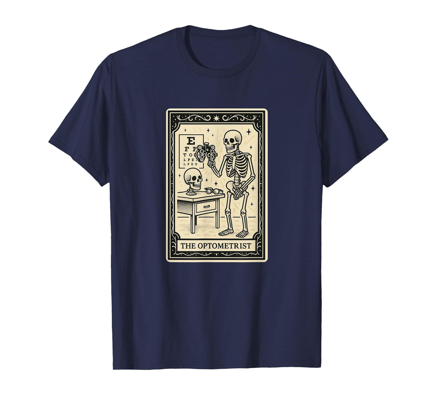 The Optometrist Tarot Card Spooky Eye Doctor Optometry T-Shirt