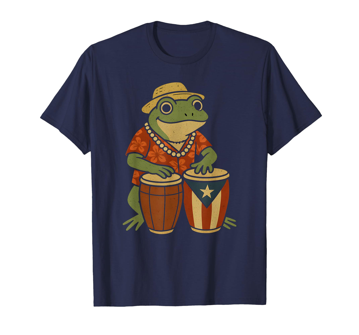 Puerto Rico Coqui Frog Boricua Puerto Rican Flag Taino T-Shirt