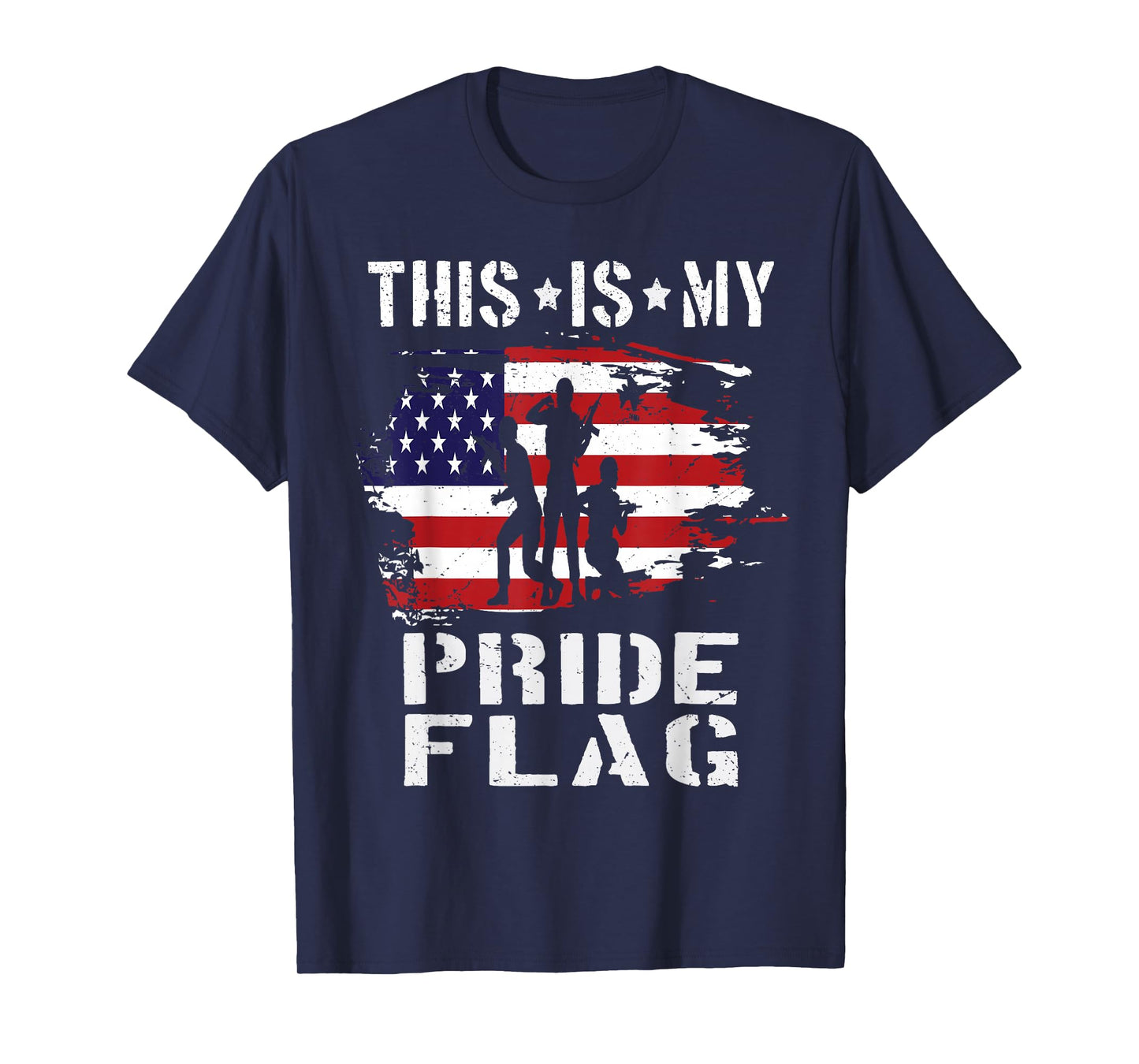 This is my pride flag Usa American 4th of July Patriotic T-Shirt
