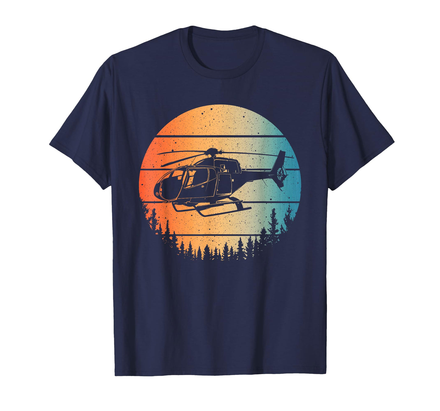 Cute Helicopter Art For Men Women Aviator Helicopter Pilot T-Shirt