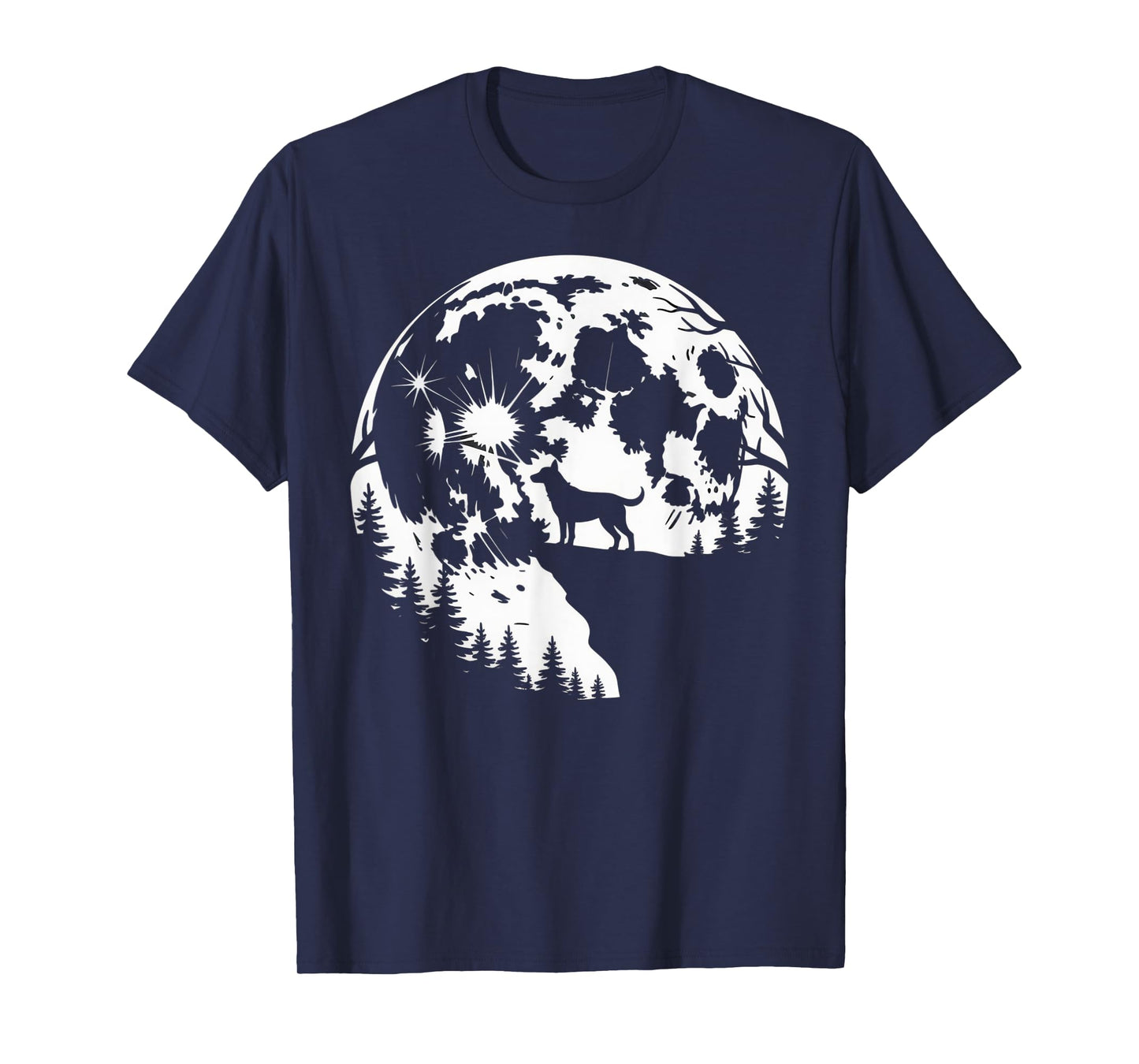 Wolf Silhouette Nature Scene for Outdoor Adventurers T-Shirt