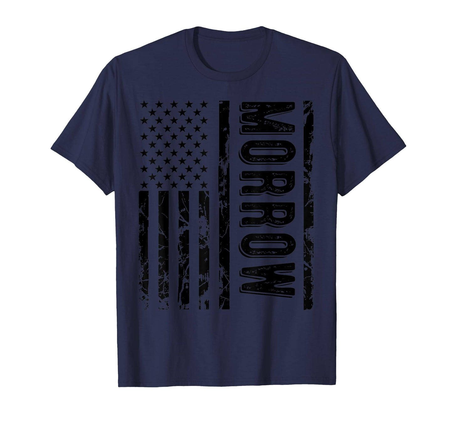 Morrow Last Name Funny Surname Family Reunion Team T-Shirt