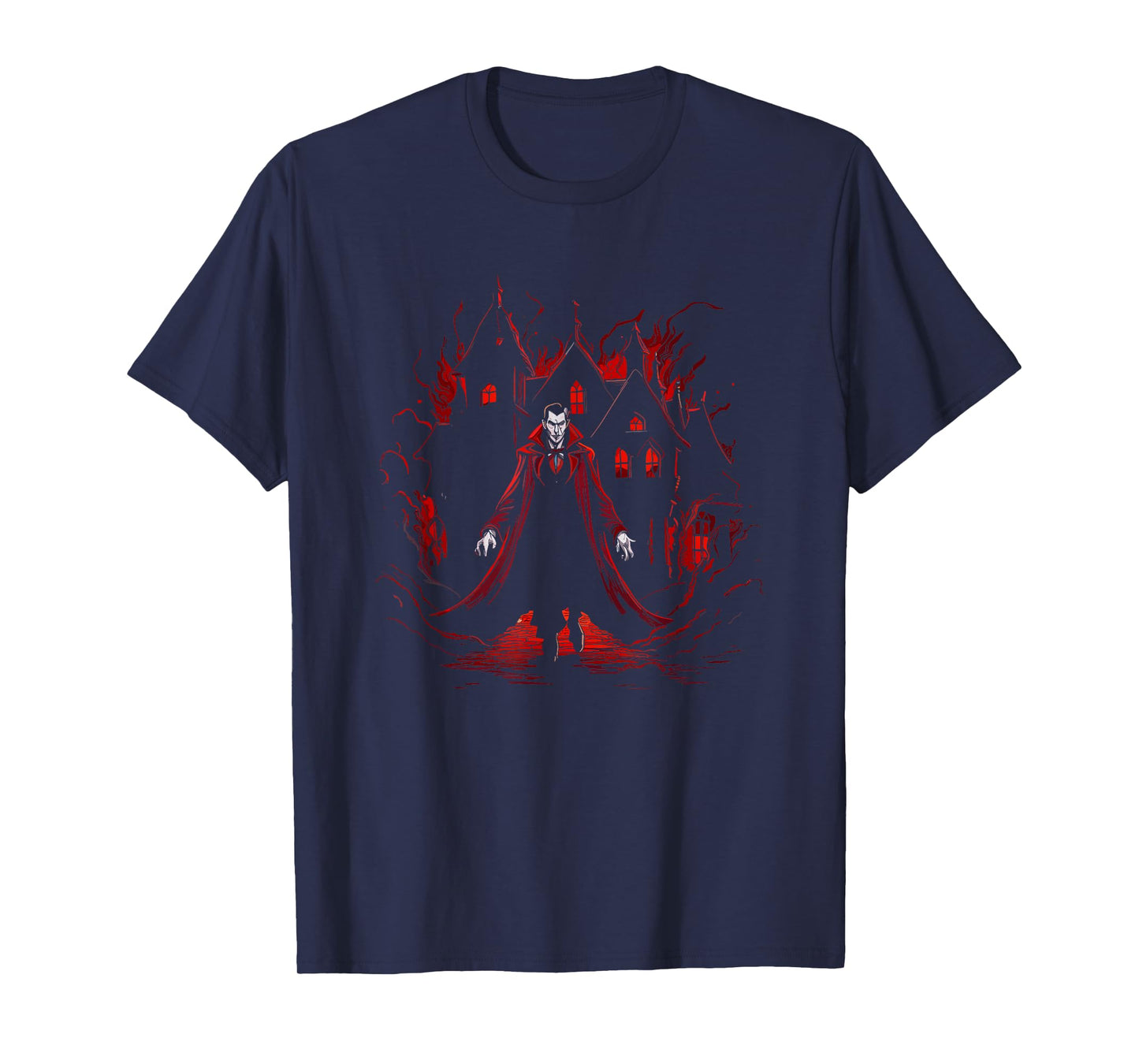 Vampire House Dracula - Vintage Vampire Halloween Costume T-Shirt