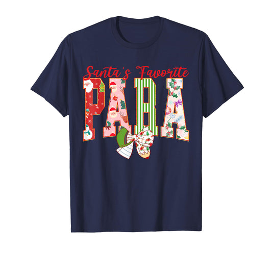 Cute Santas Favorite para Christmas Paraprofessional Teacher T-Shirt