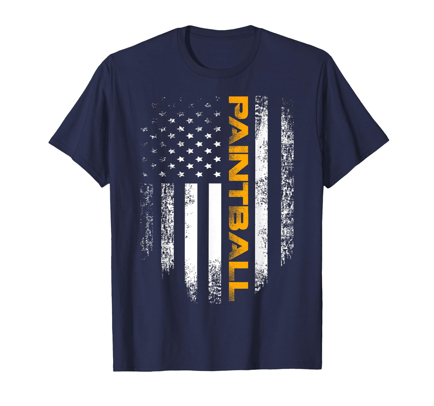 Vintage Paintball with American Flag for Sports Gift T-Shirt