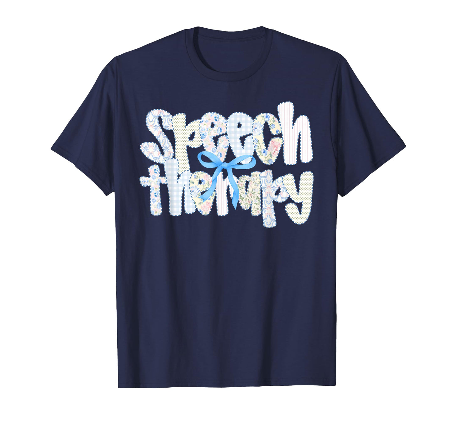 Speech Therapist Floral Coquette Bow SLP Speech Therapy T-Shirt