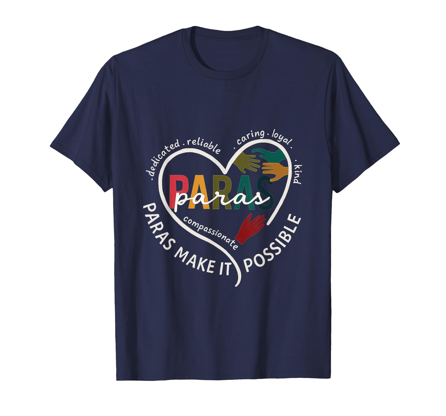 para Heart Paraprofessional Teacher Paraeducator T-Shirt