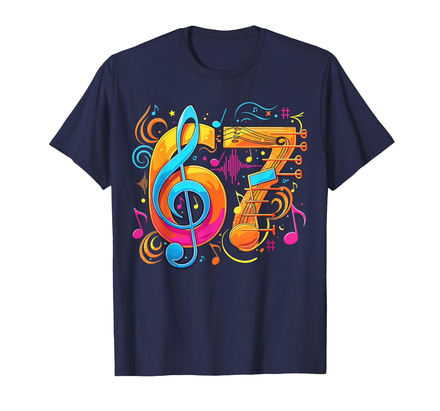 67 Meme Funny Music Notes Six Seven T-Shirt