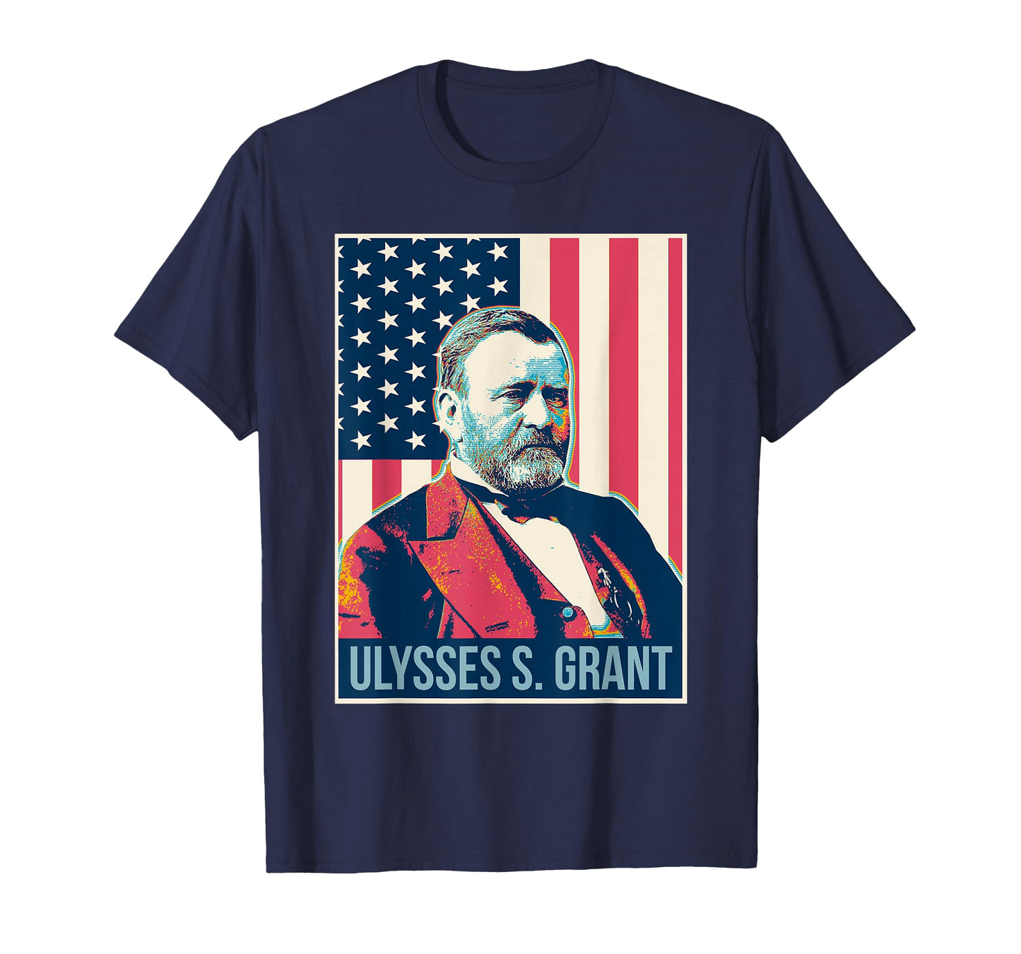 Ulysses S. Grant President US Flag Shirt T-Shirt