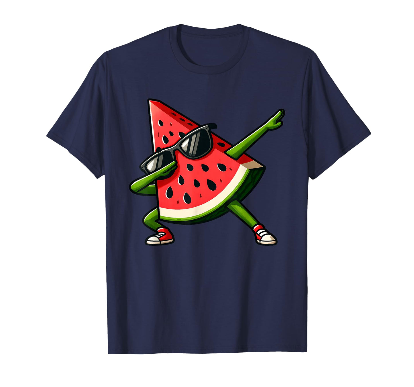 Dabbing Watermelon Kawaii Summer Tropical Fruit Lovers Kids T-Shirt