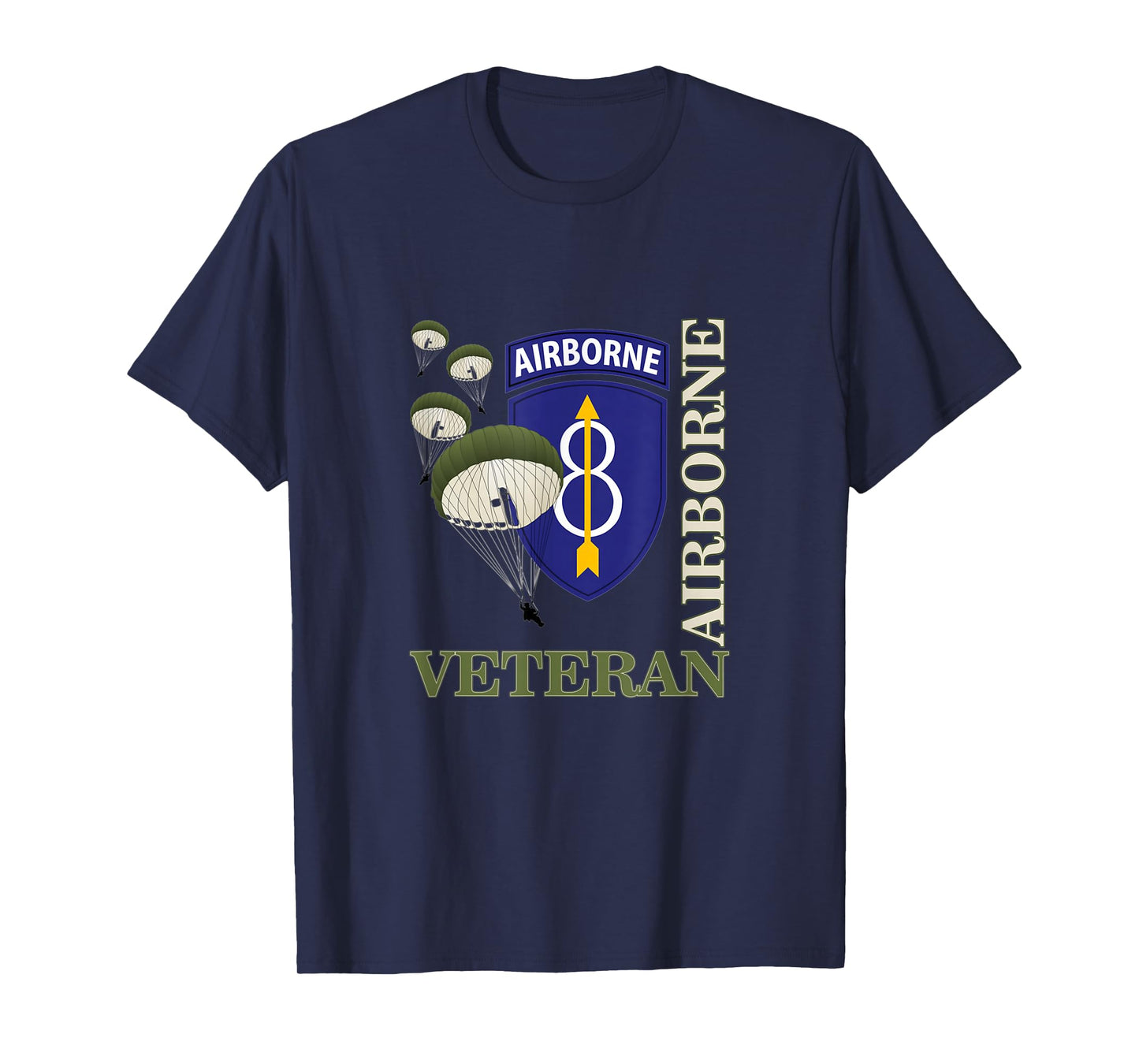 8th Airborne Division Veteran Paratrooper Veterans Day Xmas T-Shirt