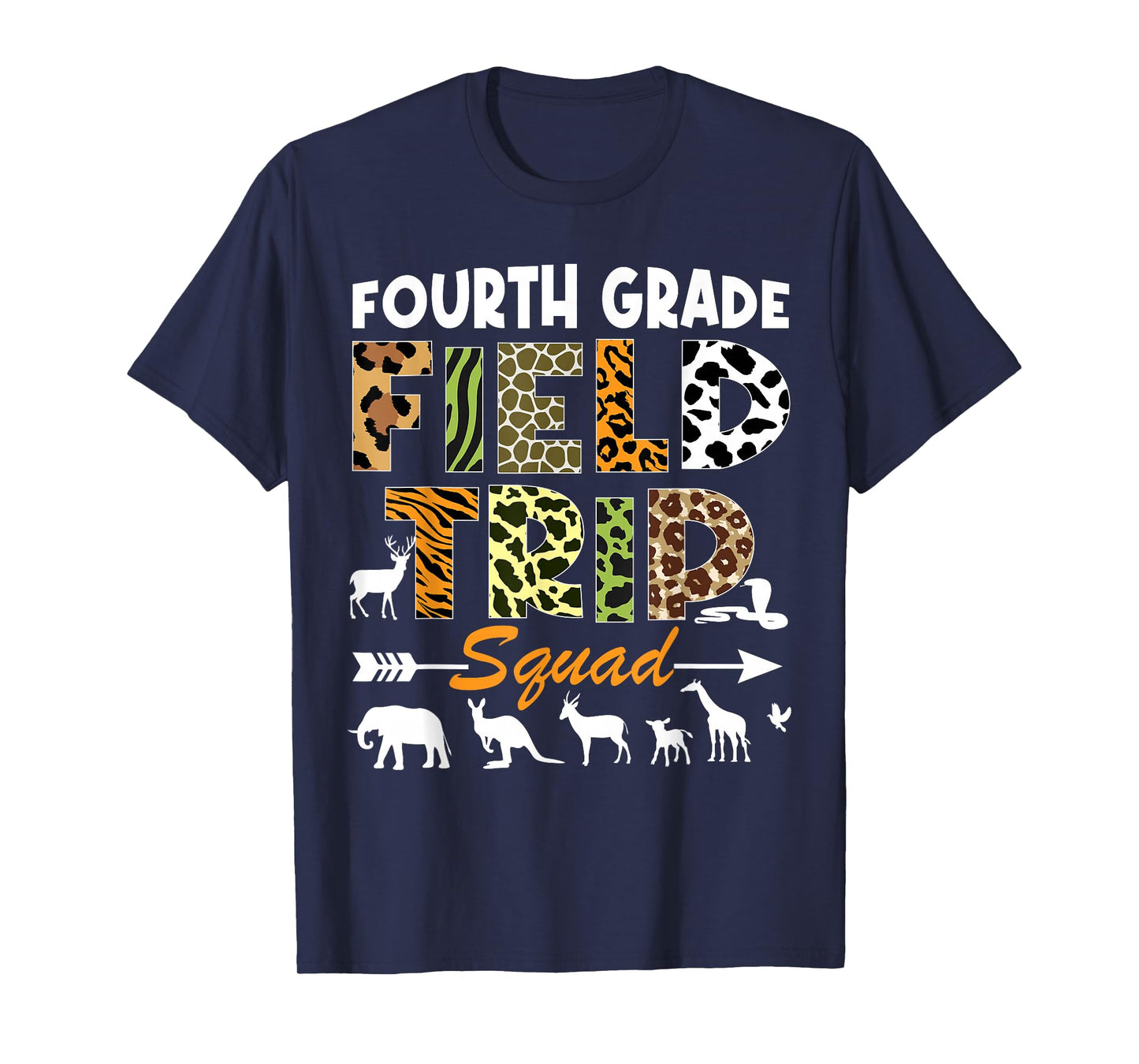 4th Grade Zoo Field Trip Squad Teacher Student Matching T-Shirt