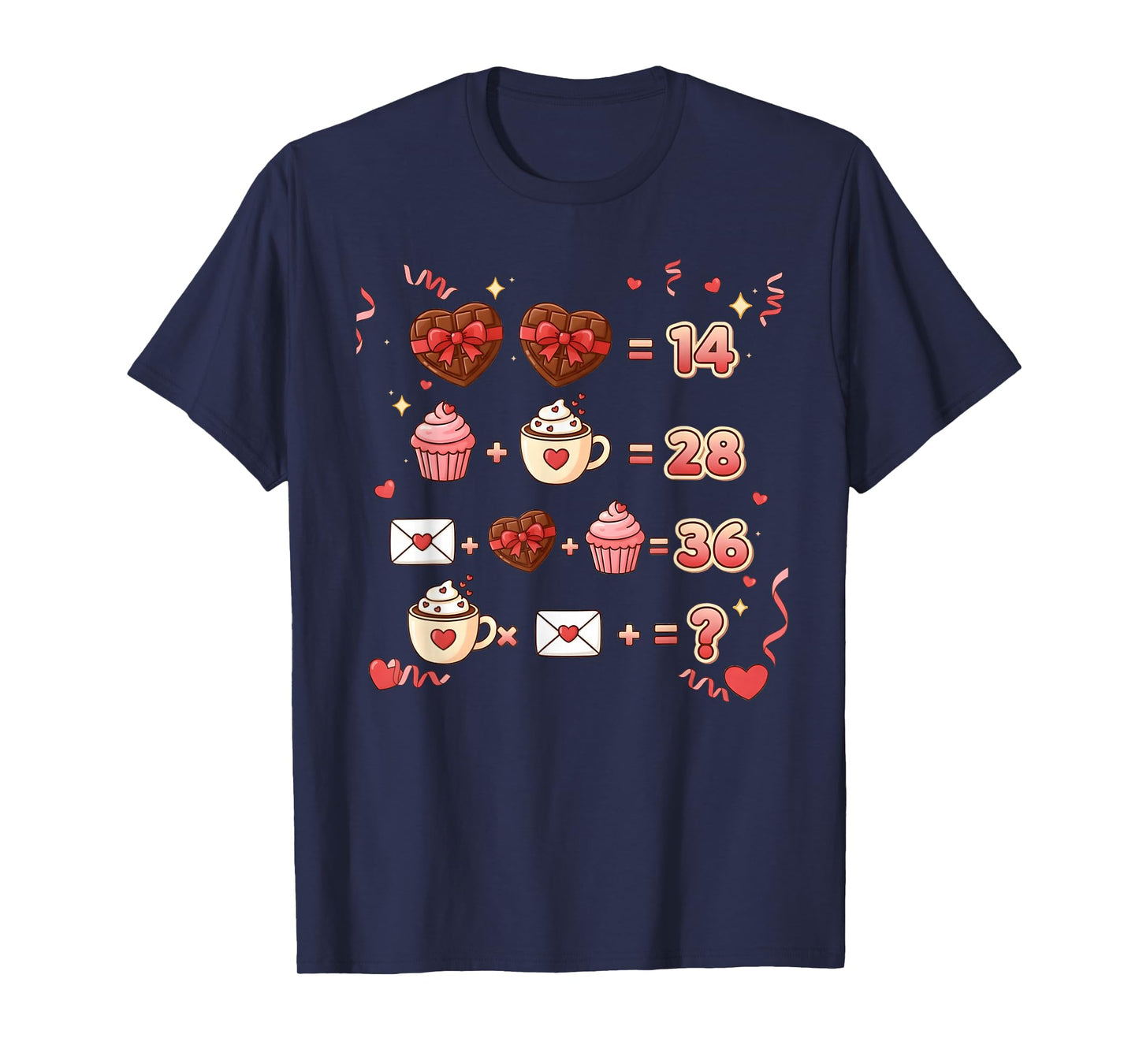 Valentine Funny Math Equation 6 7 Six Seven Meme Teacher T-Shirt