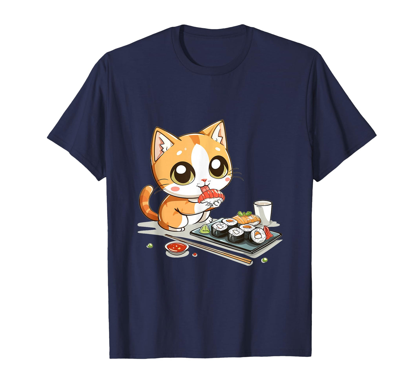 Cats and Sushi Japanese Food Kitten Kawaii Anime T-Shirt