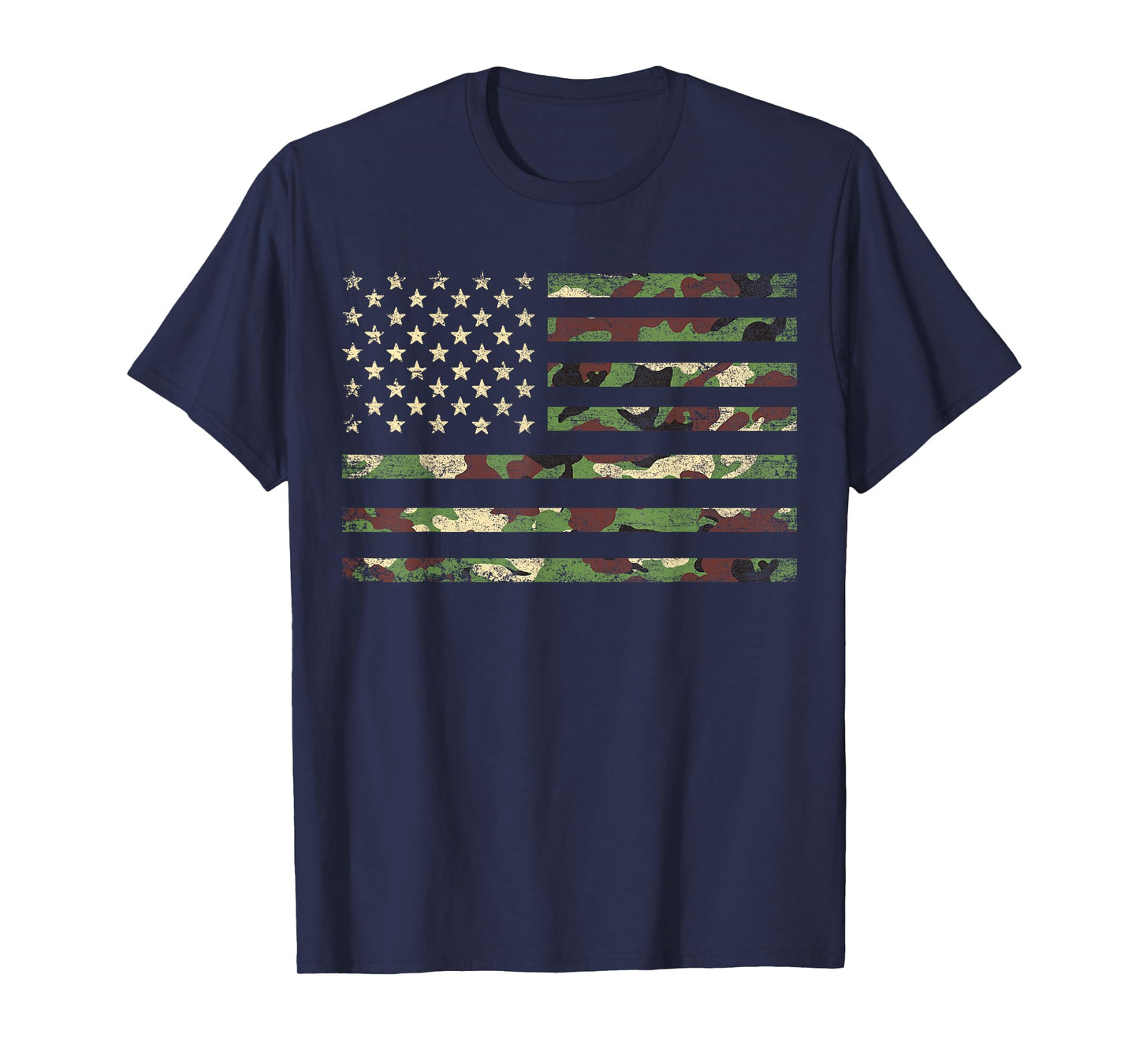 Patriotic USA Flag 4th of July Camo American Flag Camouflage T-Shirt