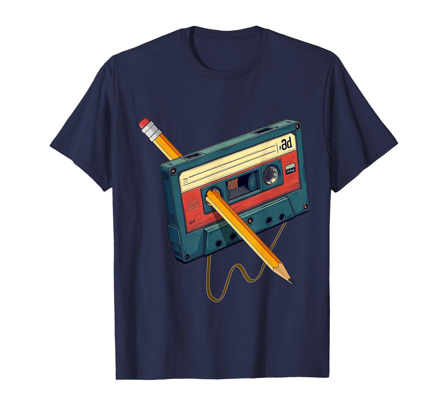 80s 90s Retro Party Costume Nostalgia Cassette T-Shirt