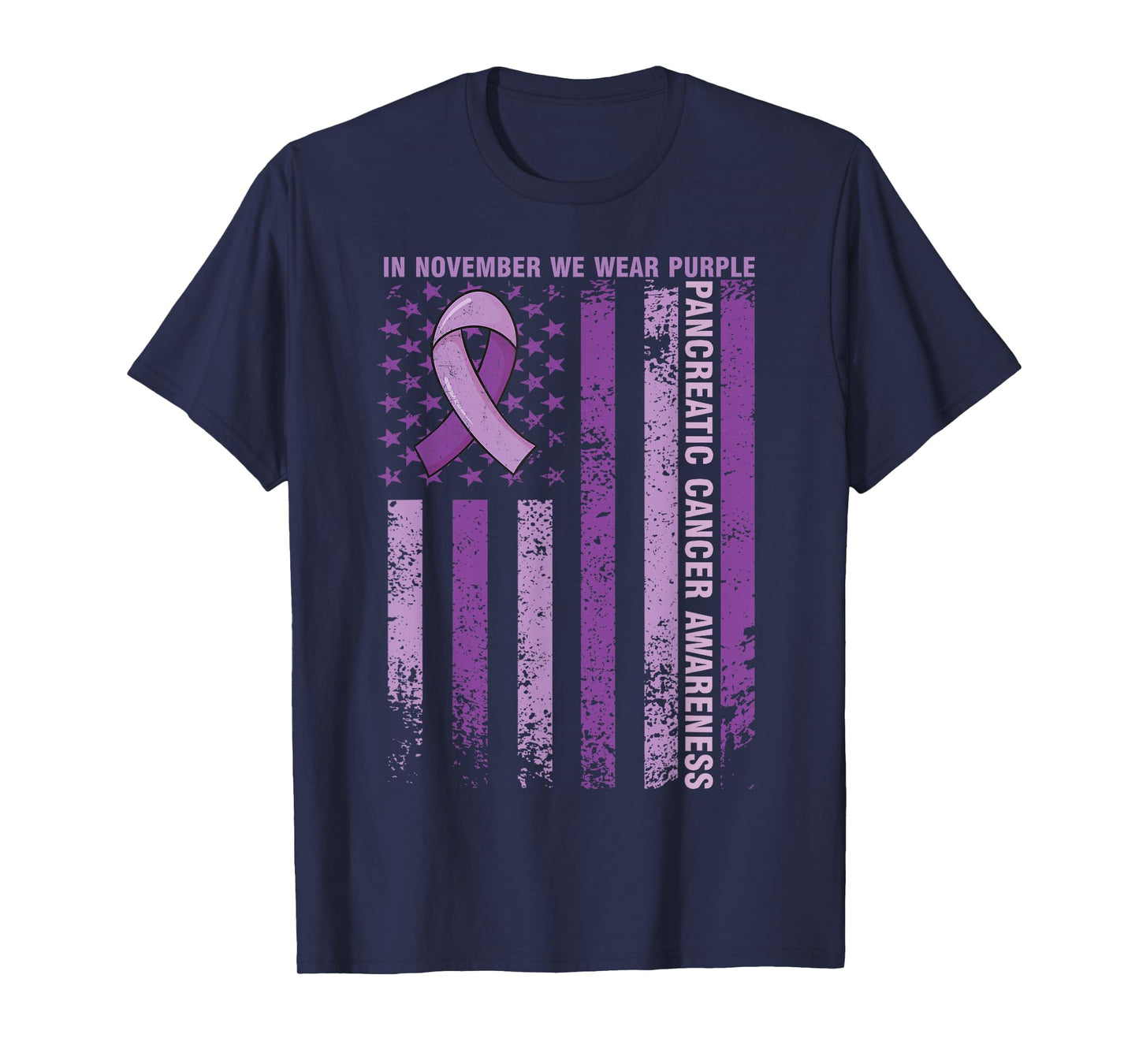 Pancreatic Cancer Awareness In November We Wear Purple T-Shirt