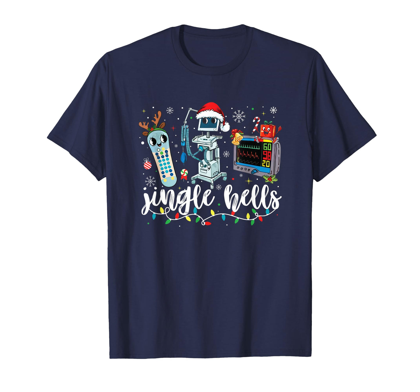 Christmas Nurse Shirt Jingle Bells Nurse Er ICU Nicu Nurse T-Shirt