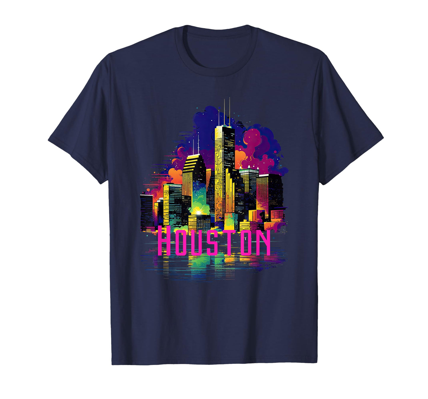 Houston Texas City Downtown Skyline Texas HOU T-Shirt