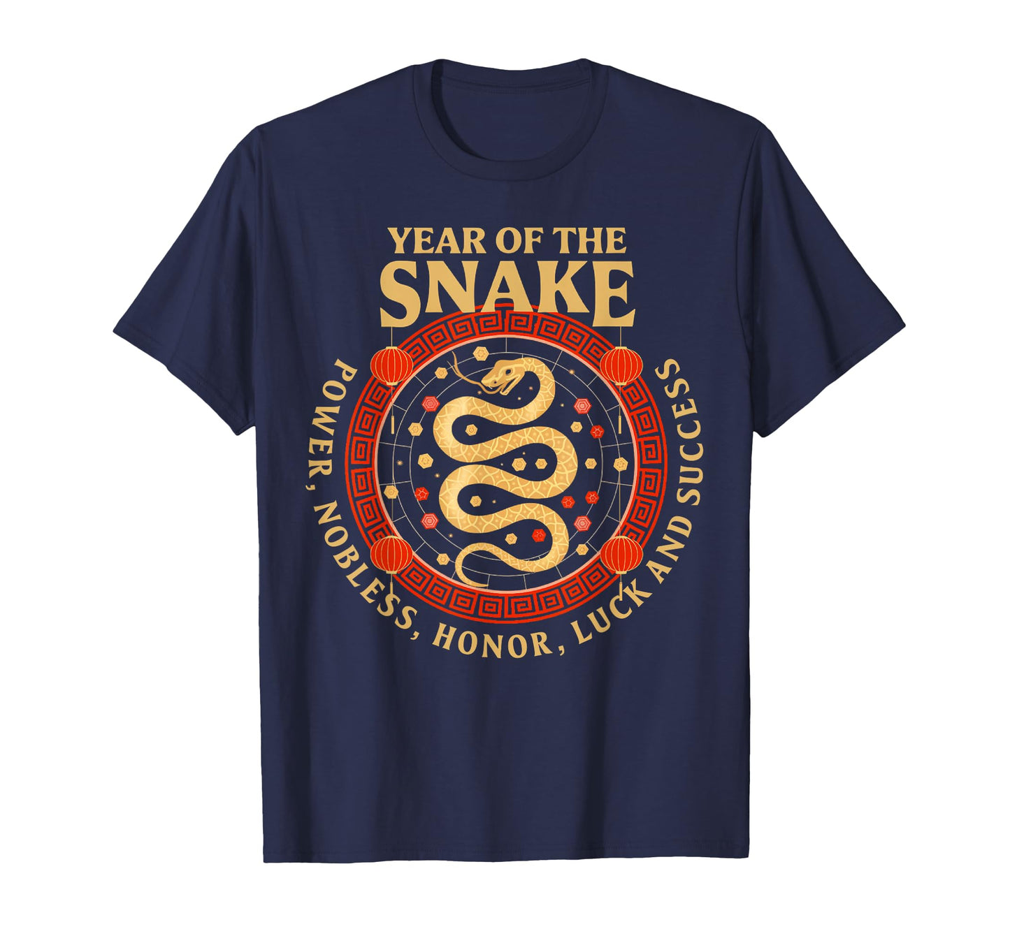 Honor Luck Chinese New Year Zodiac Sign Year Of The Snake T-Shirt